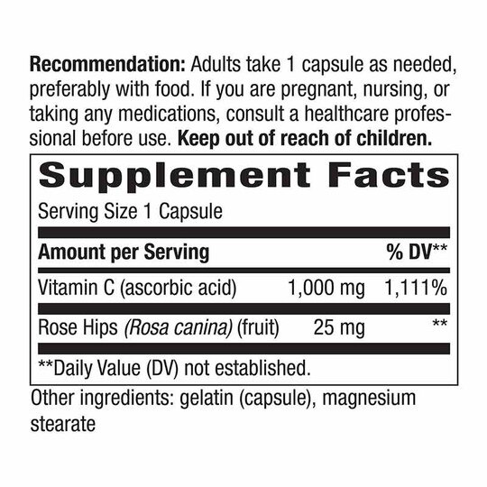 Vitamin C with Rose Hips Extra Strength, NWA